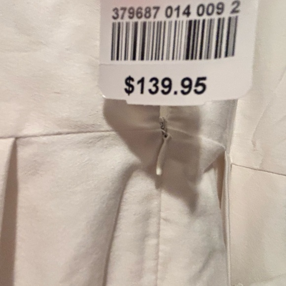 NWT Le Chateau Cream and Red Floral Tie Waist Midi Dress - Picture 5 of 7